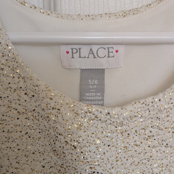 Children's Place Glitter and Striped dress - Picture 4 of 7